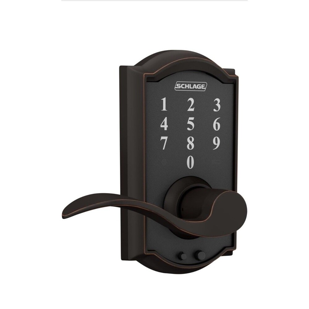Schlage Touch Camelot Electronic Keyless Touchscreen Lever FE695 V CAM 716 ACC